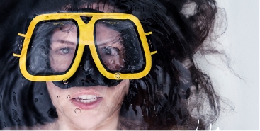 man with snorkling goggles